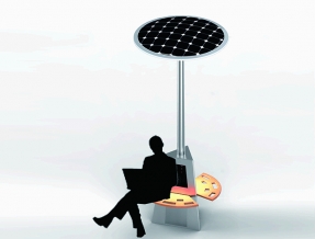  Solar charging chair