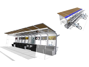  Solar bus shelter