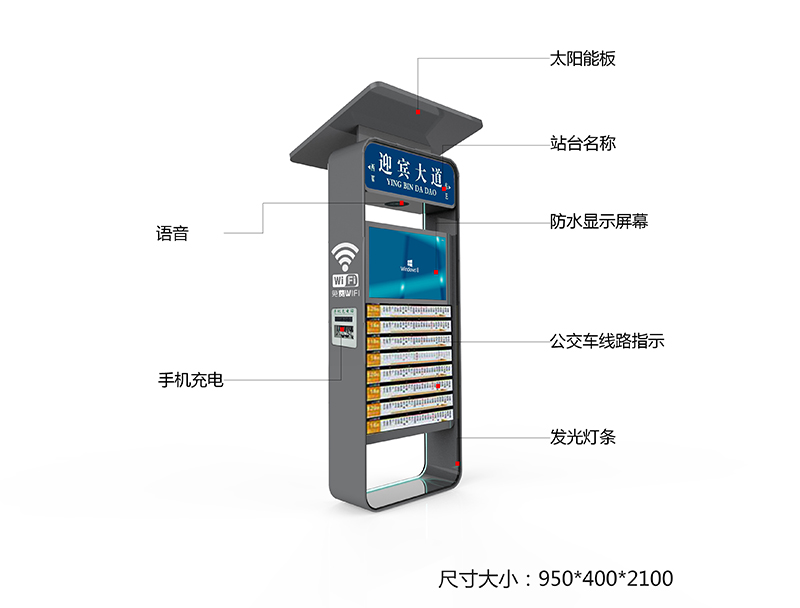  Solar bus shelter