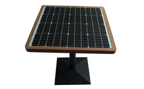  Actual photo of solar energy table and chair products