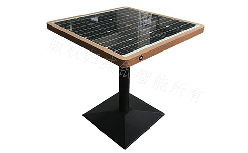  Actual photo of solar energy table and chair products